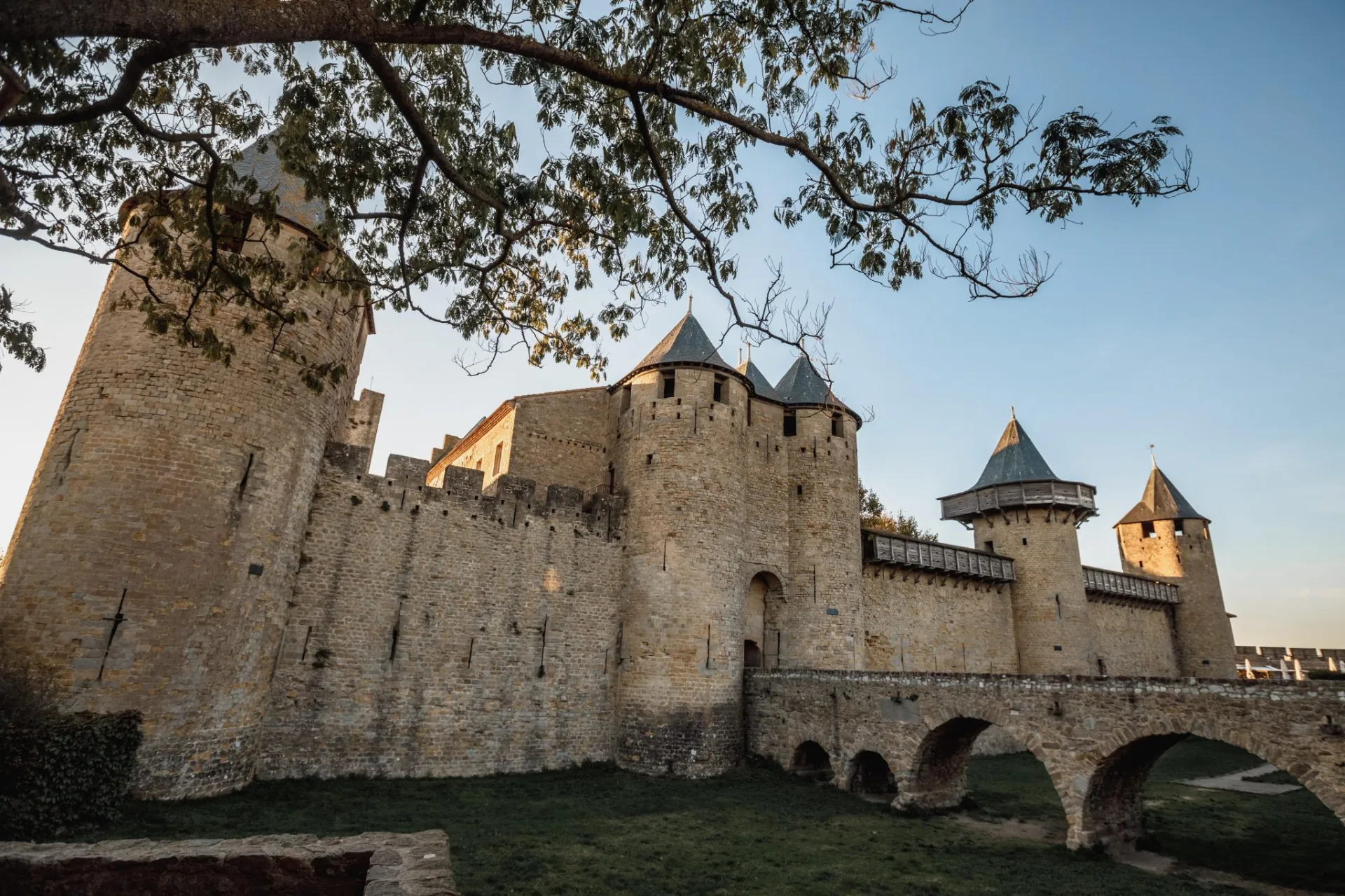 Vue sur le château comtal de Carcassonne