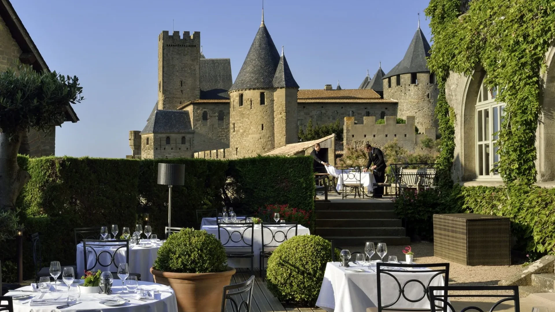 Restaurants dans la cité de Carcassonne