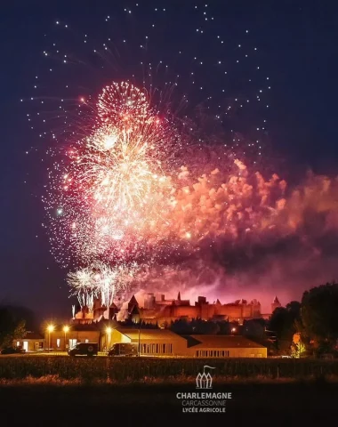 adresses carcassonne vue cité feu artifice